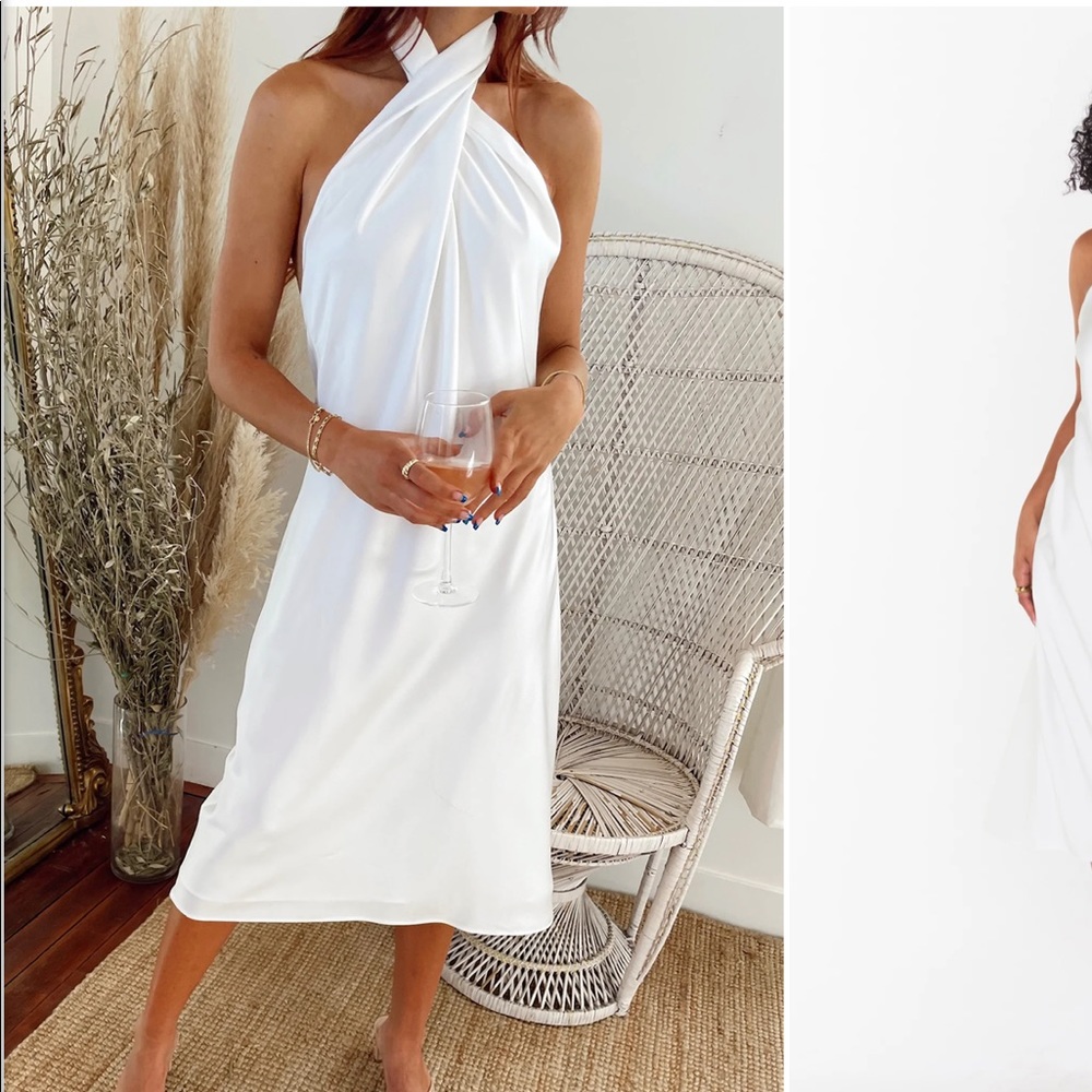 Jasmine Halter Midi Dress